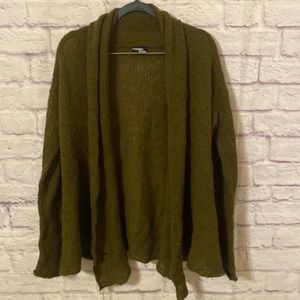 Wooden Ships wool blend open face cardigan